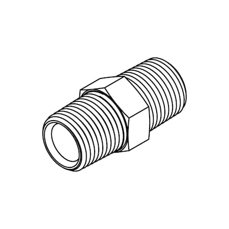 TOMPKINS Hydraulic Fitting-Stainless08MP-08MP HEX NIPPLE-SS SS-5404-08-08-FG